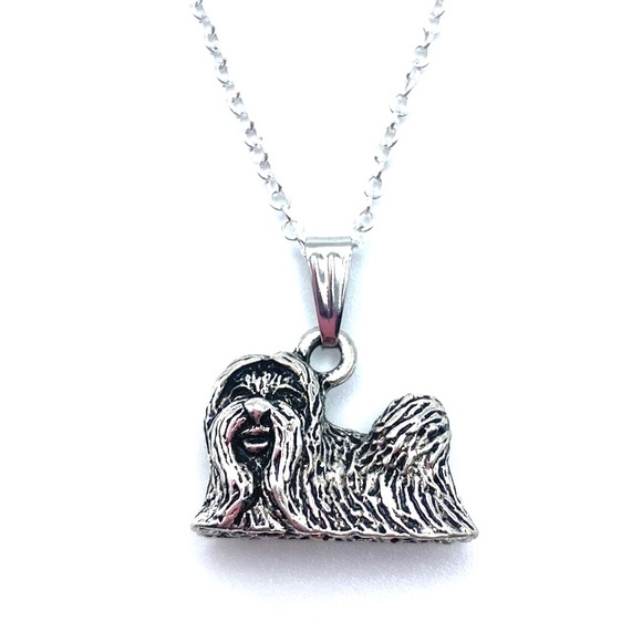 Maltese Shih Tzu Dog Necklace - Picture 2 of 9